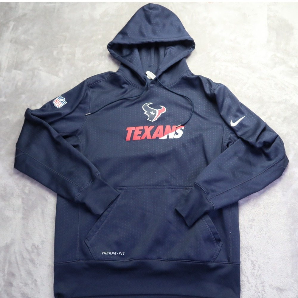 Nike Houston Texans NFL Therma-FIT Onfield Hoodie Hooded Sweatshirt Men's M - Picture 1 of 10
